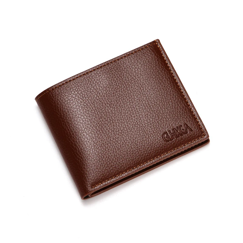 Portefeuille court d'affaires en cuir PU pour hommes, porte-monnaie, porte-billets, porte-cartes multifonctionnel, 216.239.514 Up