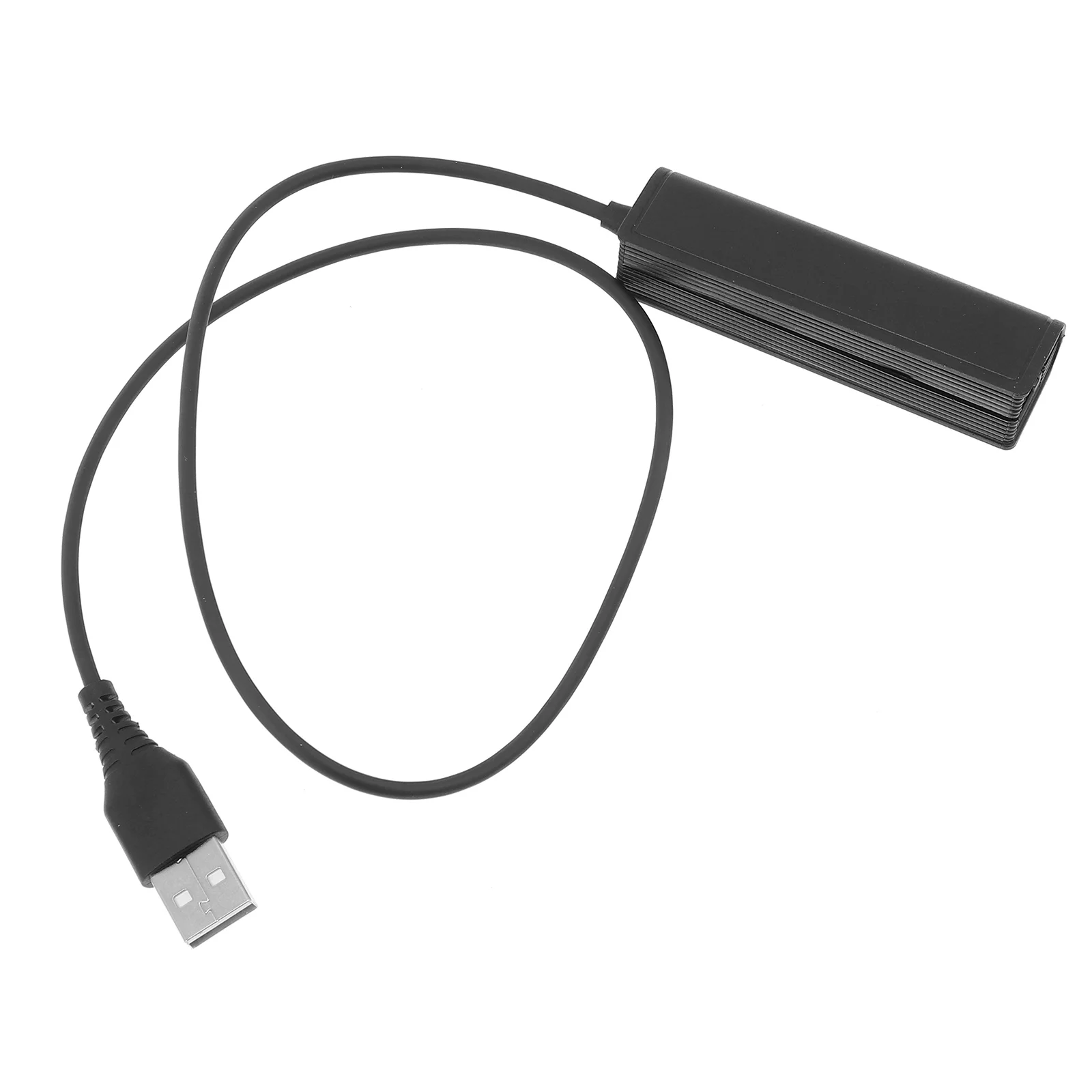 

to USB Headset Adapter Headphone Wired Noise Reduction Female Plastic Office