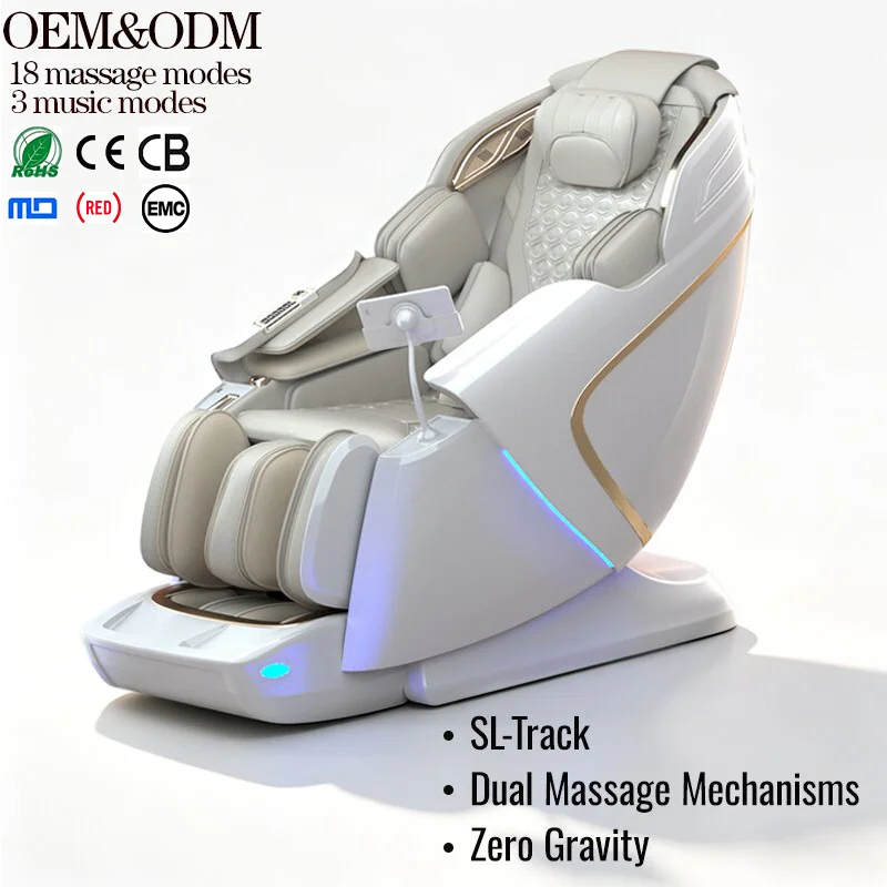 Yijie Custom Logo Oem Body Massager Luxury SL Track Recliner Spa Full Body Care Zero Gravity Massage Chair CE CB