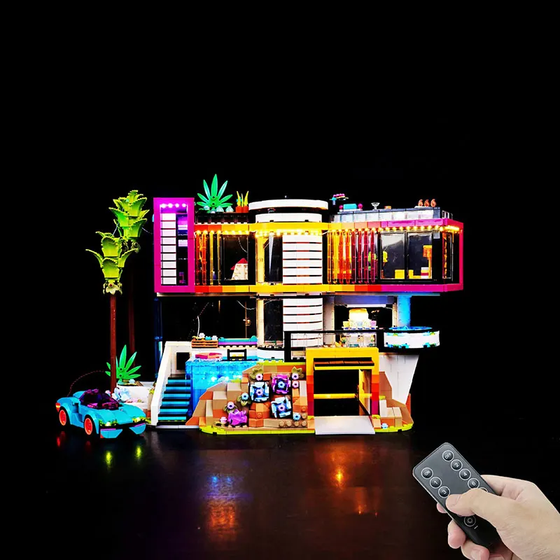 LED Light Kit For LEGO Friends 42639 Andrea's modern mansion Lamp DIY Toys Gift (Not Include Building Blocks Bricks Sets Model) view 2