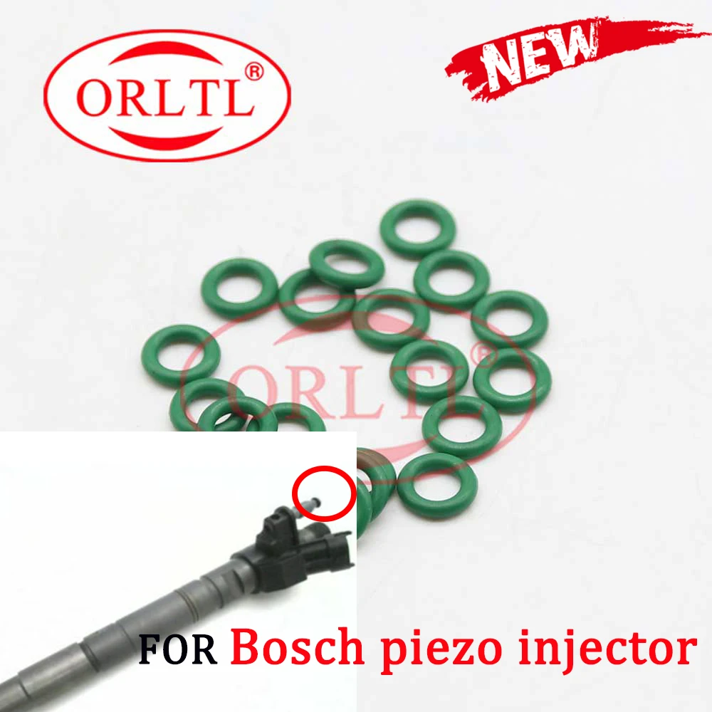 10 PCS Fuel Injector Return Oil Connector Pipe Joint Seal Ring O-Ring F00VP01003 for Bosch Piezo Injection 0445 115 116 117