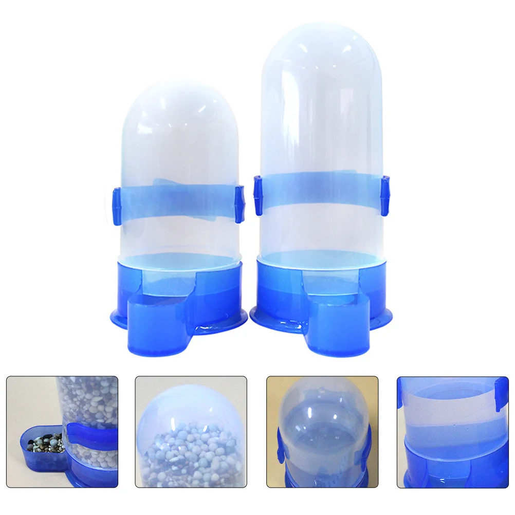 

2Pcs Automatic Bird Feeder Anti-Splash Water Drinking Bowl Pet Cage Accessory for Small Birds Parrot Canary Feeding Supplies