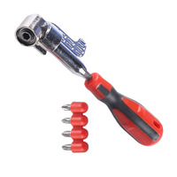 105 Degree Right Angle Drill Adapter Flexible Shaft Extension Bit For Screwdriver Hand Tool Electric Drills Cornerer Accessories