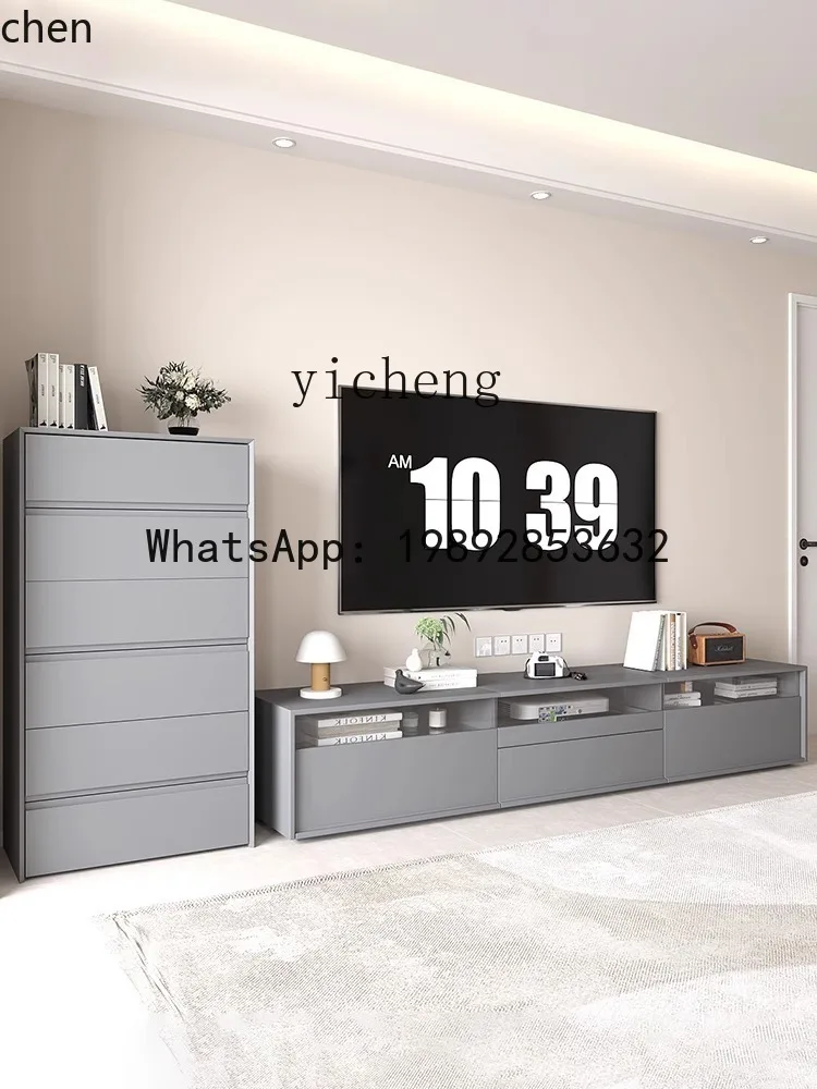 YFY Cabinet Solid Wood Living Room Floor Cabinet Small Apartment Home TV Storage Cabinet
