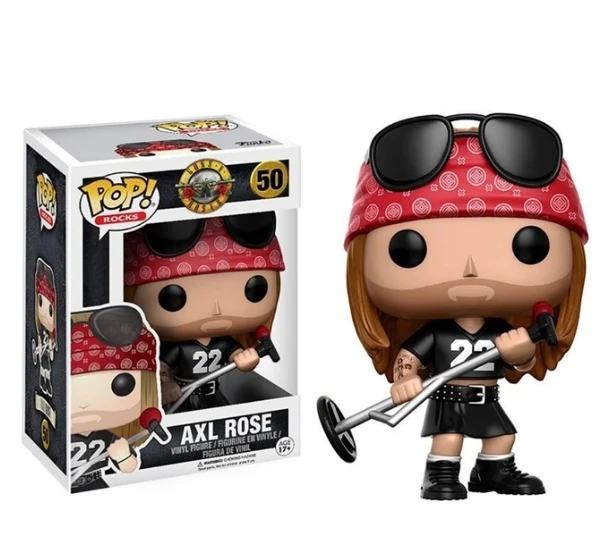 Funko pop Guns&n&Roses Band Axl Rose #50 Slash #51 Duff Mckagan #52 Vinyl Action Figure Collection Models Toys for Children