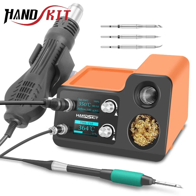 

T115 Heat Gun Soldering Station OLED Digital Adjustment Auto Sleep JBC C210/C245 Micro Electronic Cellphone Repair Welding Tools