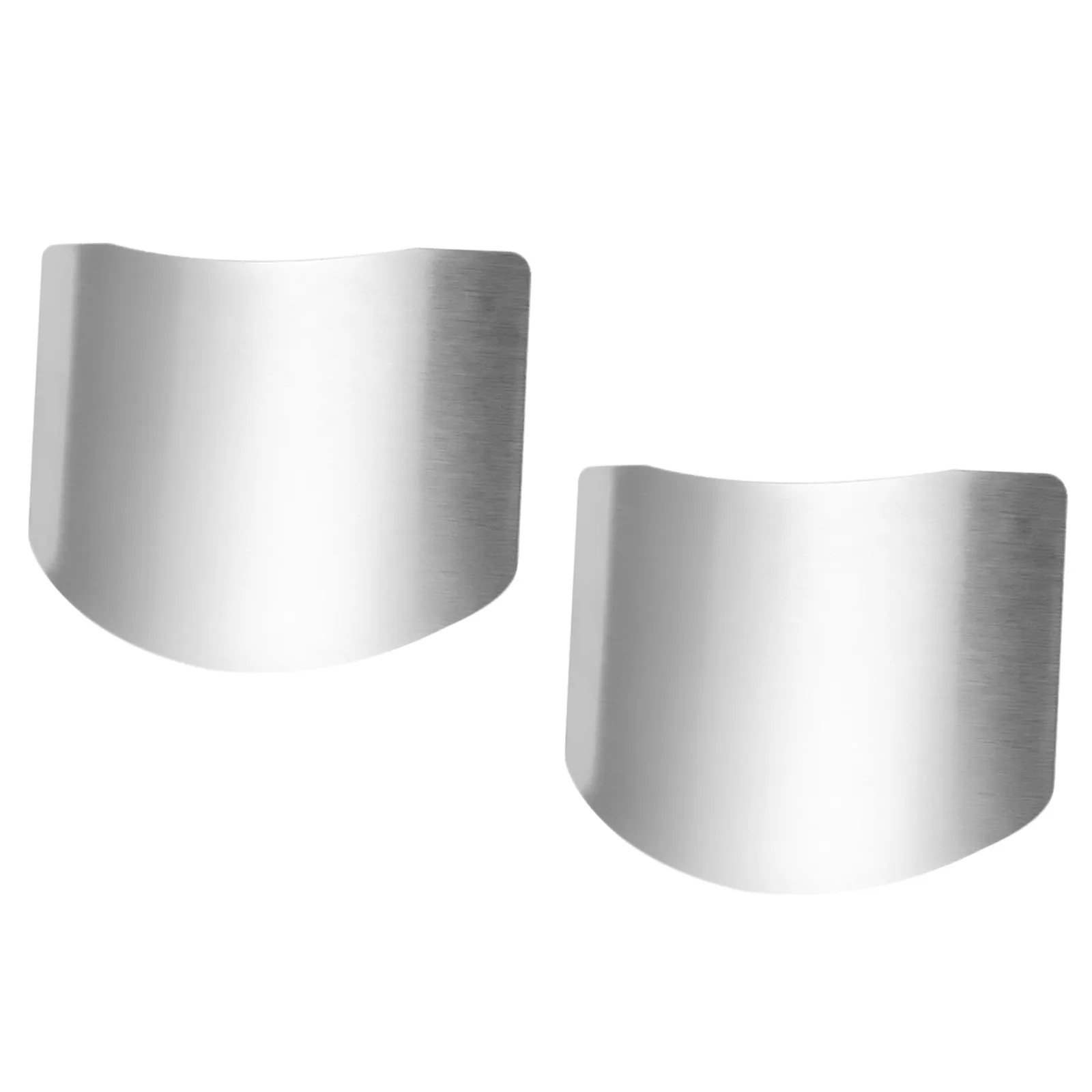 2Pcs Kitchen Finger Guards Stainless Steel Finger Protective Sleeve Adjustable Cutting Safety Guard Hand Protector Cooking