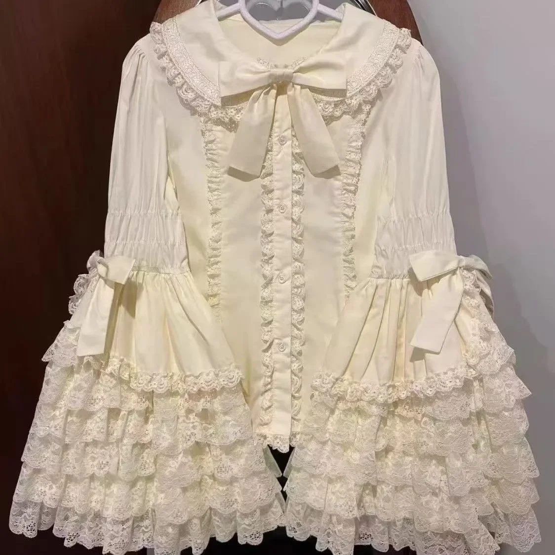 Lace Doll-Style Lolita Princess Sleeve Shirt, Long-Sleeved Versatile Top for Summer, Cute Lolita Inner Wear 2026