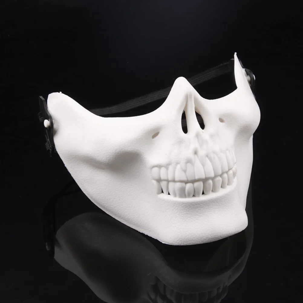 2 Pcs Skull Mask Full Face Protector Halloween Mask for Cosplay Masquerade Party (White) Halloween mask