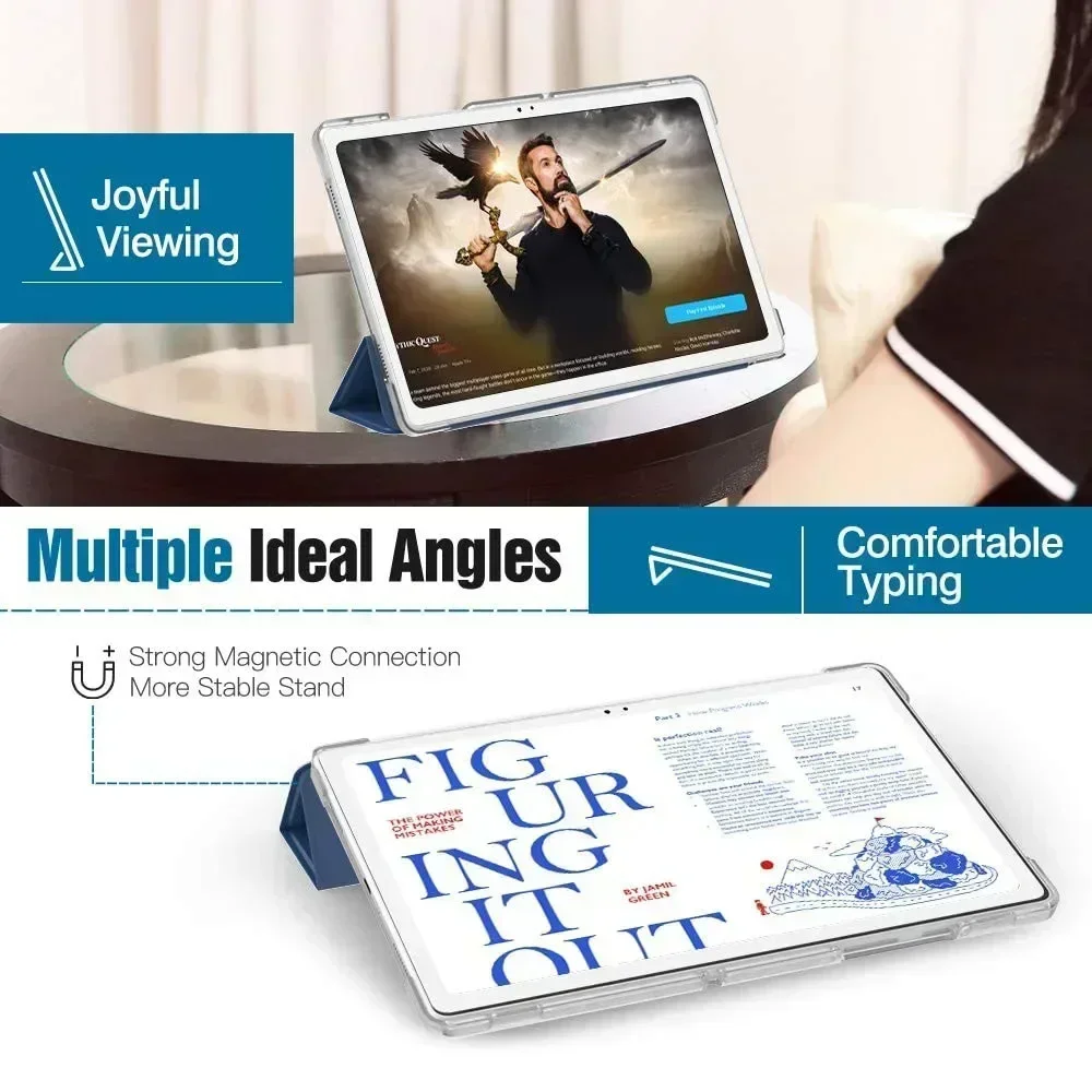 เคสแท็บเล็ตสำหรับ Samsung Galaxy Tab A7 10.4 2020 2022 SM-T505 SM-T500 SM-T509 SM-T503พับสามทบฝาแม่เหล็กเคสอัจฉริยะแบบพับได้