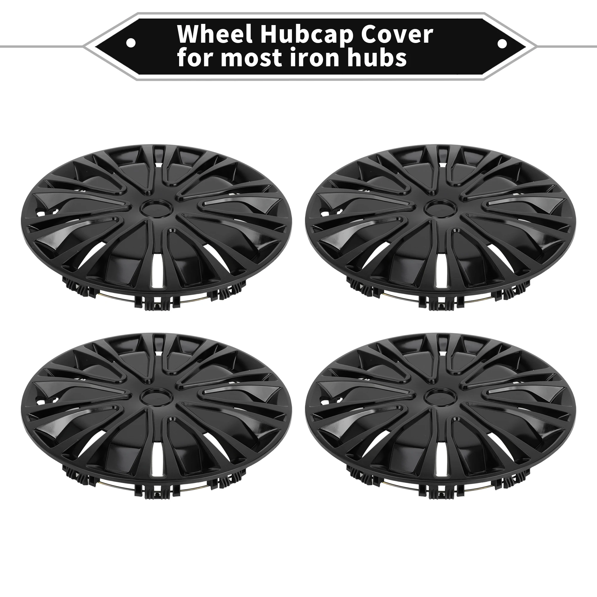 UXCELL 4Pcs 15 inch Wheel Rim Hub Cover Universal Wheel Hub Caps Vehicle Protective Replacement Parts Stylish Decoration