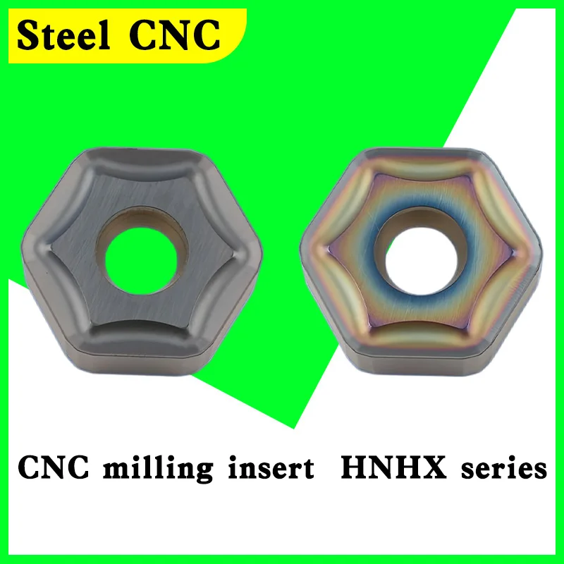 ​HNHX1006ANTN-M Hexagon External CNC Turning Insert for Steel & Stainless, Universal High Performance Lathe Tool, Carbide Carbid