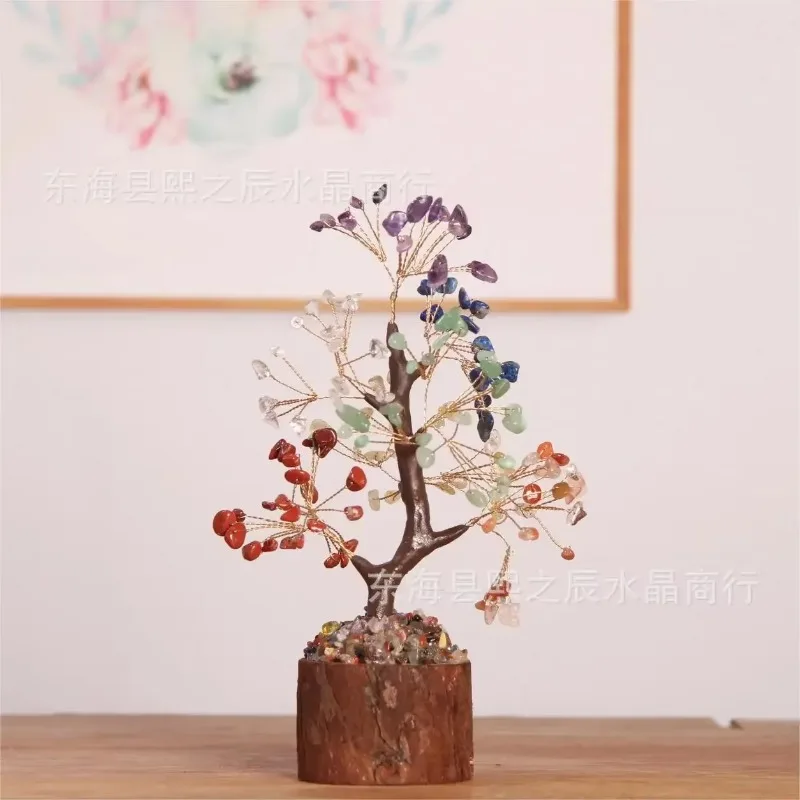 Árbol de cristal de la vida Árboles  cristal para decoración del hogar Árboles bonsái hechos a mano para buena suerte Regalos