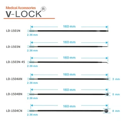 焦げ付き防止チップ、vロック、6種類、160*2.36、2024で再利用可能な電極