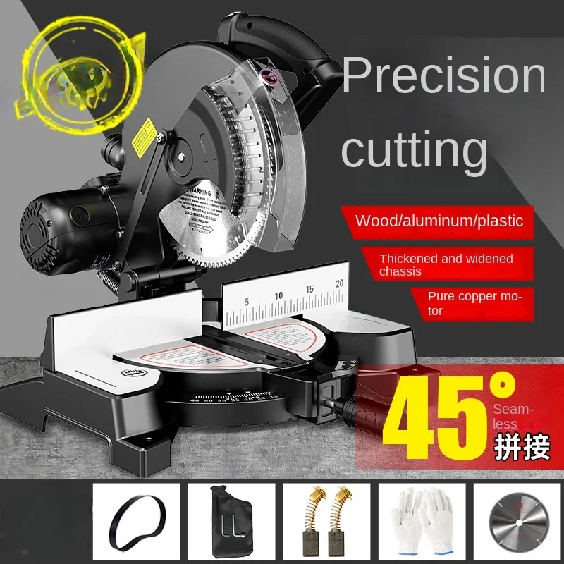 

10-Inch Mitre Saw Aluminum Alloy Special Profile Aluminum Woodworking Angle Saw 45 Degrees Mitre Saw