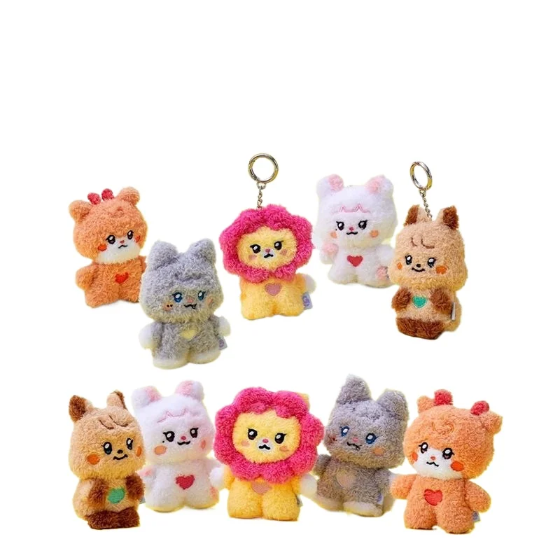 New Kpop Korean Soyeon Minnie Miyeon Yuqi Plush 12CM Keychain Pendant Cartoon Car Bag Accessories Keyring Lovely Figures 15CM