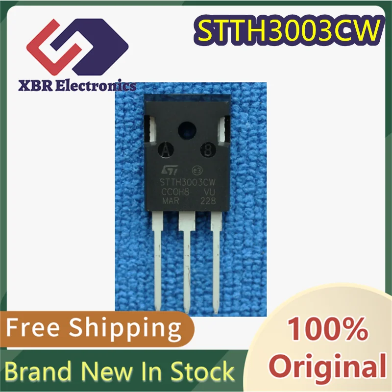 

(5/50 pieces) STTH3003CW STTH3003 TO-247 30A 300V Power Supply High Frequency Ultra-Fast Recovery Diode Brand New Free Shipping