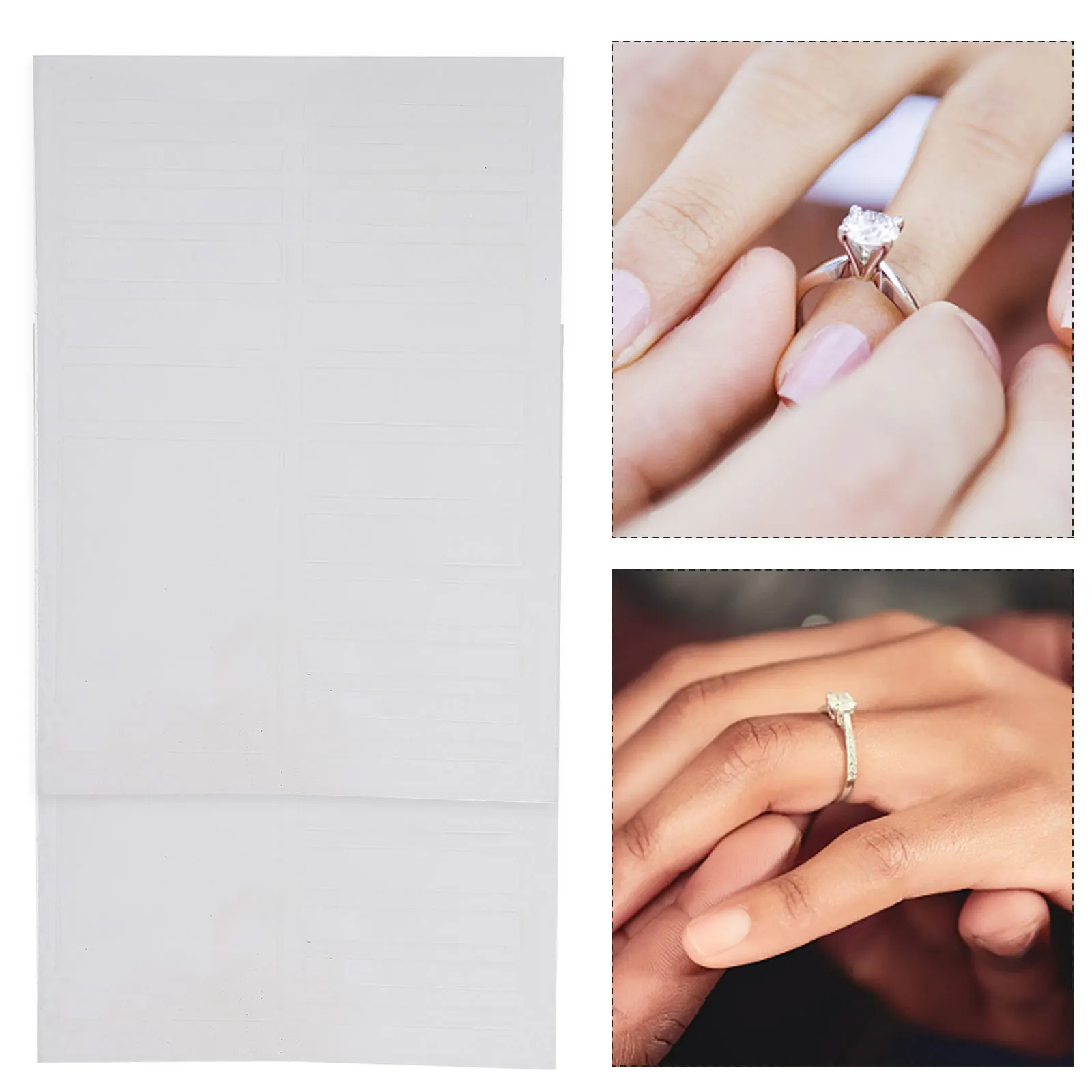 

2 Sheets Size Adjuster Loose Ring Sizer Accessories Loose Rings Repair Men Women Jewelry Supplies Finger Components
