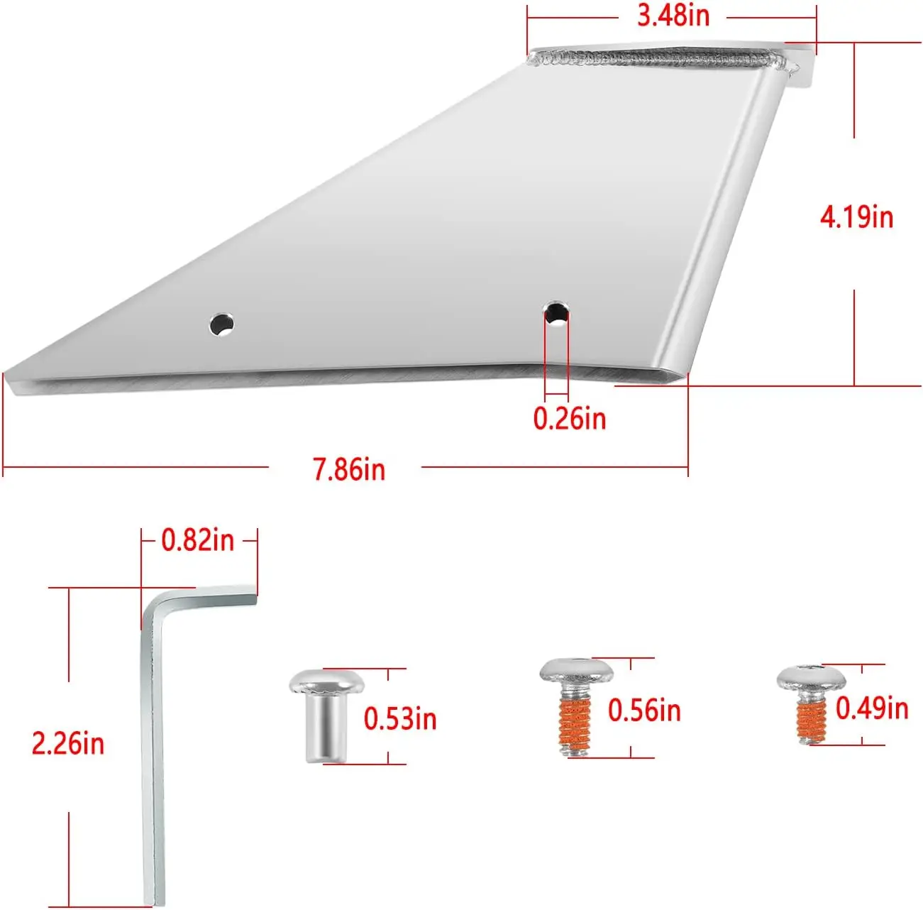 Mx 27341 Skeg Guard Set-Skeg Protector Reparatieset Geschikt Voor 2003-Present Kwik & Mariner Voor 1999-2003 Johnson Evinrude