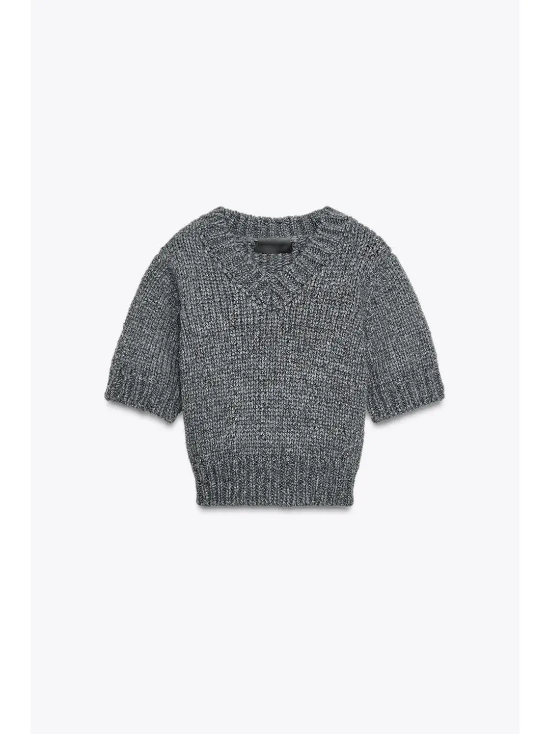 Swobodny sweter z dekoltem w serek, dzianina prążkowana, wczesna jesień, rekreacja, uniwersalny, do pracy, magazyn, długość do połowy uda.