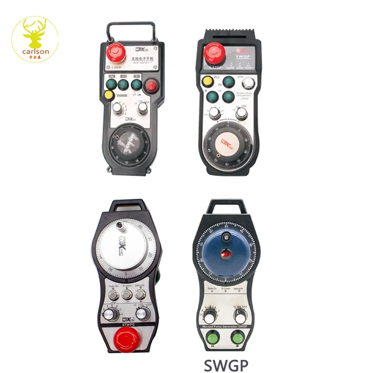 Volantino controller CNC wireless serie SWGP con telecomando pendente CNC E-stop