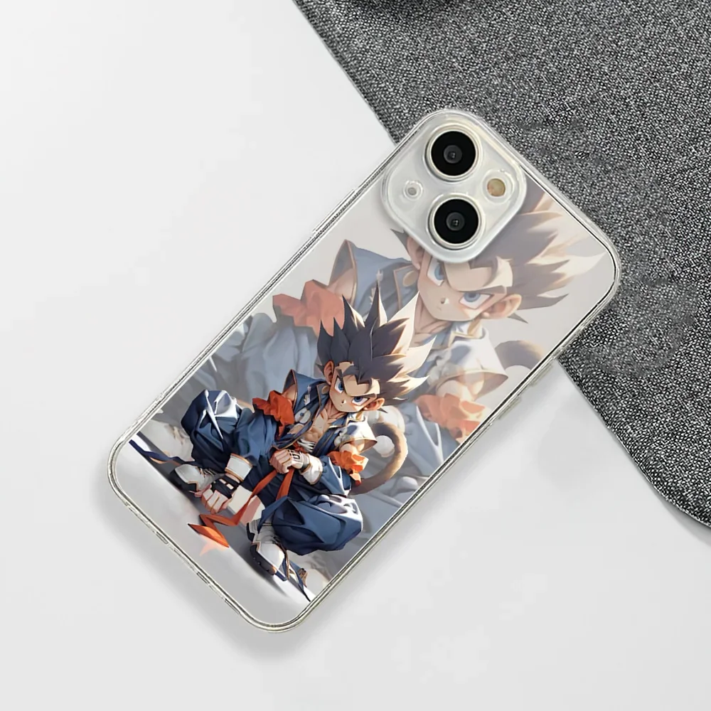 Famous cartoon D-Dragon-s ball Phone Case For IPhone 15 14 13 12 11 Transparent Magnetic Suction Cover