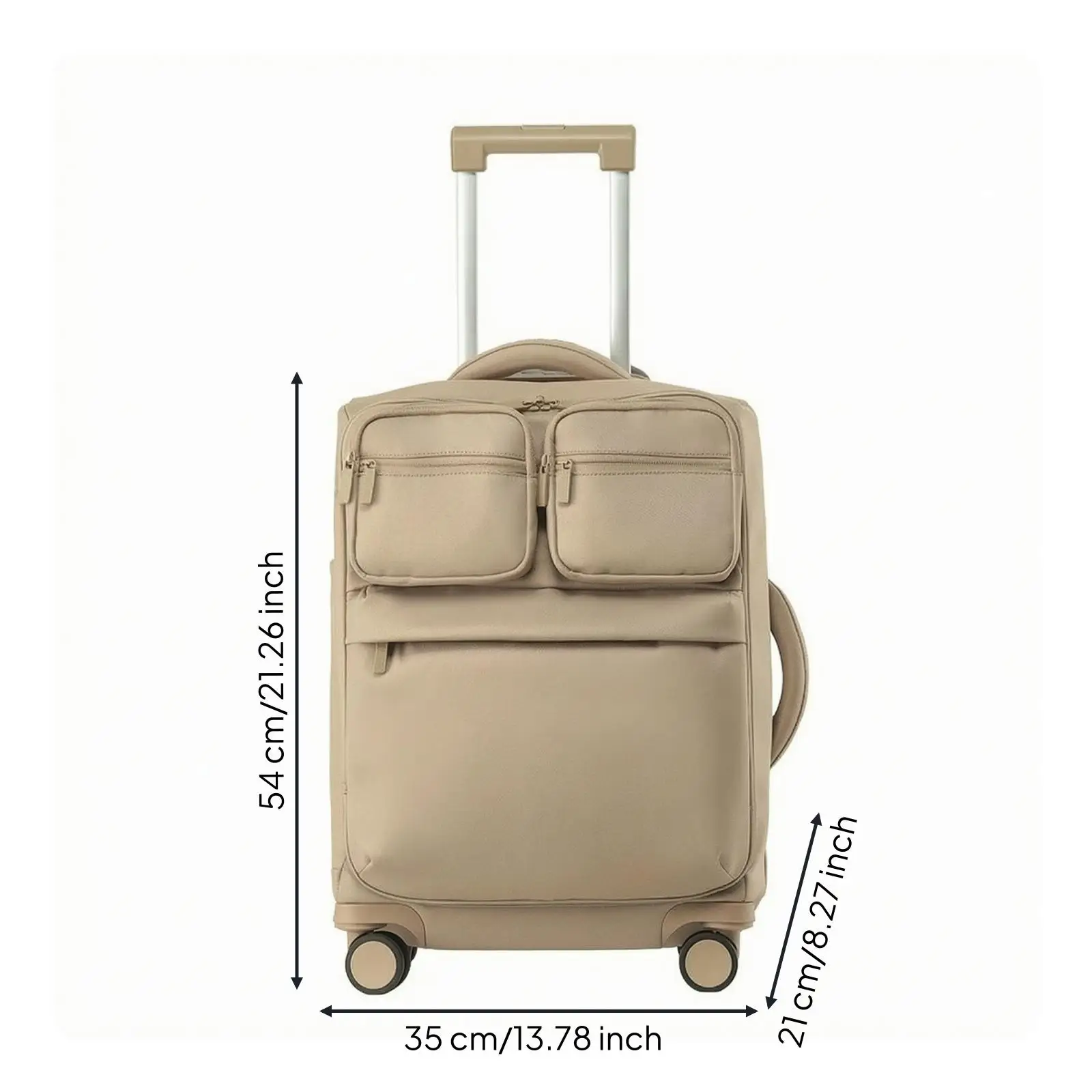 Heavy Duty Travel Case with Four Smooth Wheels and Dual Carry Handles for Train Station Journeys