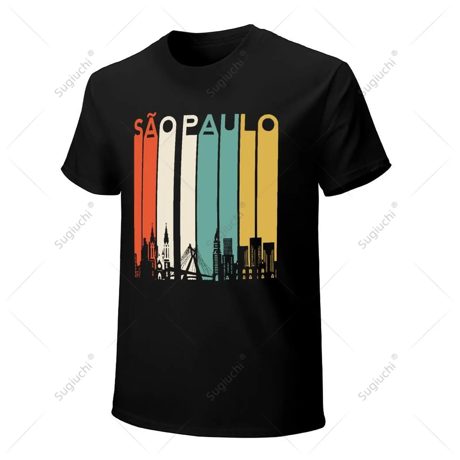 Unisex Men Sao Paulo Brazil Rio De Janeiro Brazilian Brasilia Retro Tshirt Tees T Shirts Women Boys 100% Cotton T-Shirt