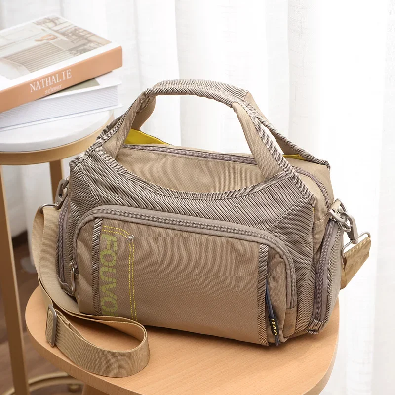 Fouvor torby z wieloma kieszeniami dla kobiet na ramię 2025 nowych moda nylonowe torby kurierskie typu Crossbody luksusowy projektant Tote Bag 2386-05 — zdjęcie 6