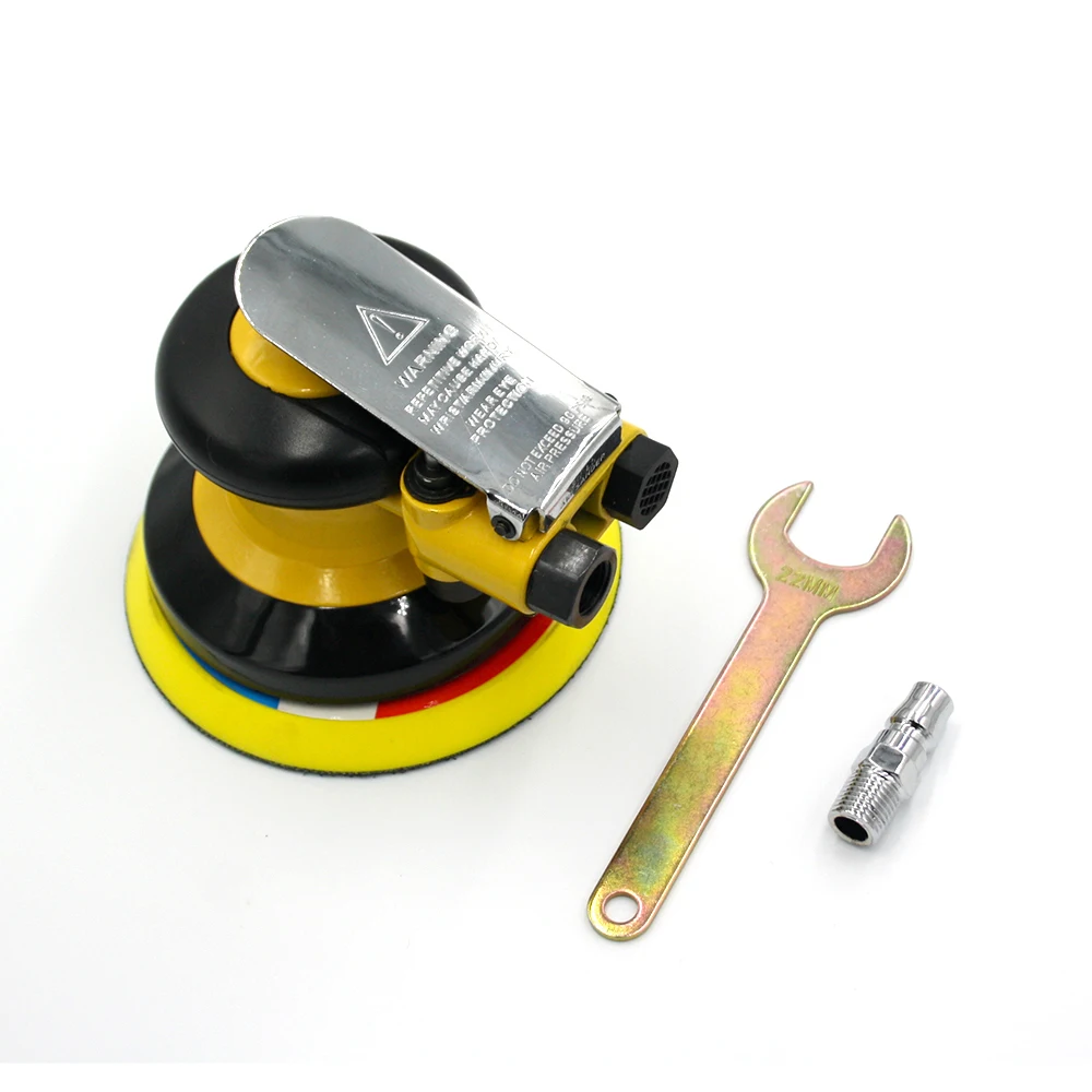 Lucidatrice orbitale pneumatica da 5 pollici Levigatrice ad aria eccentrica sottovuoto da 125 mm per lucidatrice per legno e metallo per auto