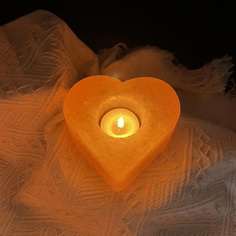 heart-shaped drop shipping Natural selenite gemstone heart reiki healing chakra gypsum stone Christmas gift for girlfriend