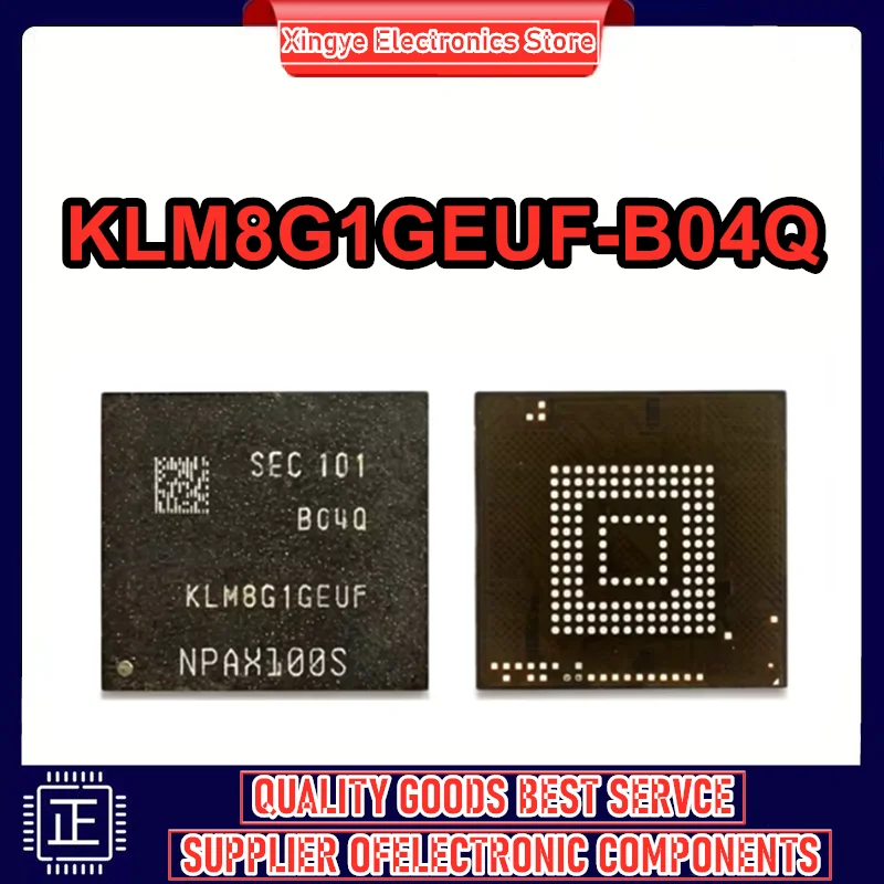 KLM8G1GEUF-B04Q 8G 5.1 version EMMC industrial grade lifespan 0-10 BGA153 IC New Original in stock