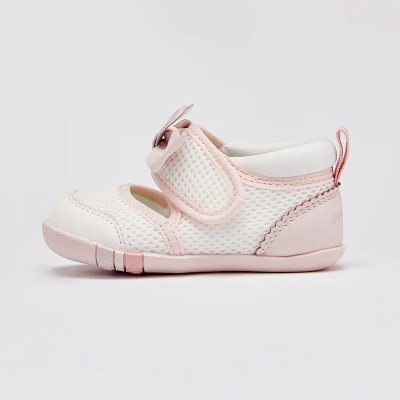 Dave Bella Sweet Baby Girl Lente Prinses Schoenen met Strik Antislip Zachte Zool Roze Peuter Sneakers Schoenen DB 1250872