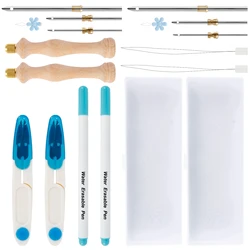 16/8Pcs Embroidery Punch Needle Kit Craft Tool Punch Needle Set Embroidery Knitting Stitching Multipurpose for DIY Sewing