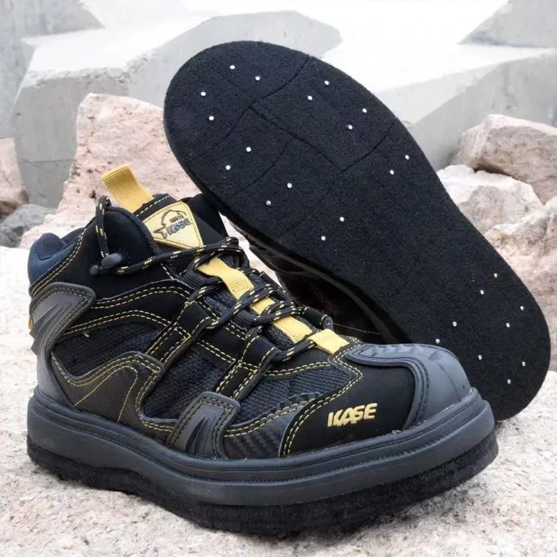 Fishing Shoes For Rock Fishing Rock Fishing Shoes Wear-resistant Felt Steel Nail Sole Sea Fishing Reef Shoes Fly Fishing Boots