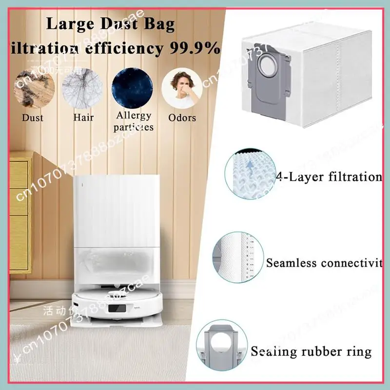 A26P Accessories Kit For Roborock Qrevo Master/Qrevo Slim Robot Vacuum Cleaner Main Side Brush HEPA Filters Mop Pads Dust Bags