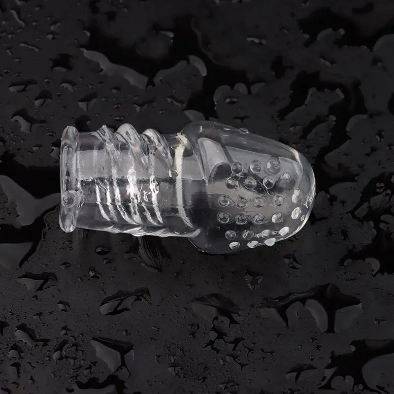 Semen Lock Ring Invisible Glans Cover Transparent Penis Cover Prolonged Xex Time Increased Thickness And Length Sex Toys SEX043