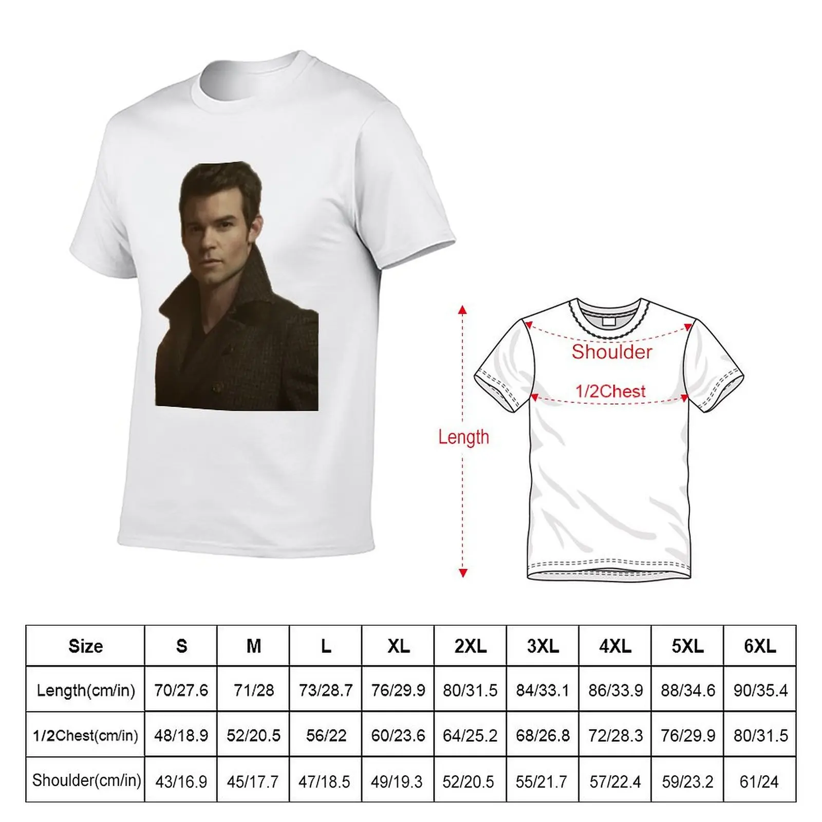 Hard ever Look of Elijah || TVD T-Shirt cotton t shirts man 100% cotton t shirts high quality T-Shirt