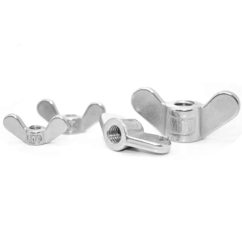 304 Stainless Steel Special-Shaped Hand Screw Nut Big ear Butterfly Nuts Ram Screw Nut Claw Nut M4 M5 M6 -M20