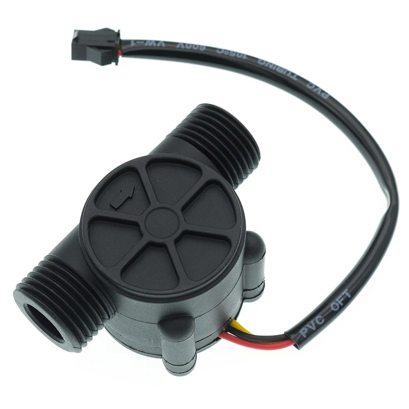 YF-S201 12V Water Flow Sensor DC 5-18V Flowmeter Hall Flow Sensor Water Control Liquid Flow Sensor Switch 1-30L/min 2.0MPa