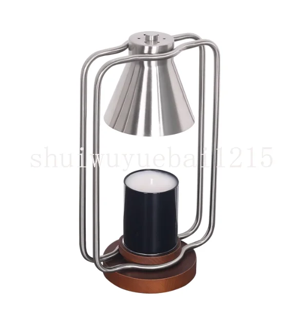 Melting wax lamp, aromatherapy fragrance, dimmable Christmas birthday gift, stainless steel medieval bedroom bedside table lamp