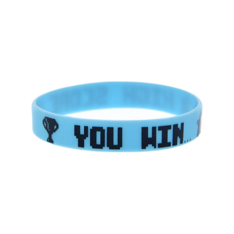 1 PC Video Game Wristbands Gamer Gifts Party Level Up You Win Silicone Bracelets