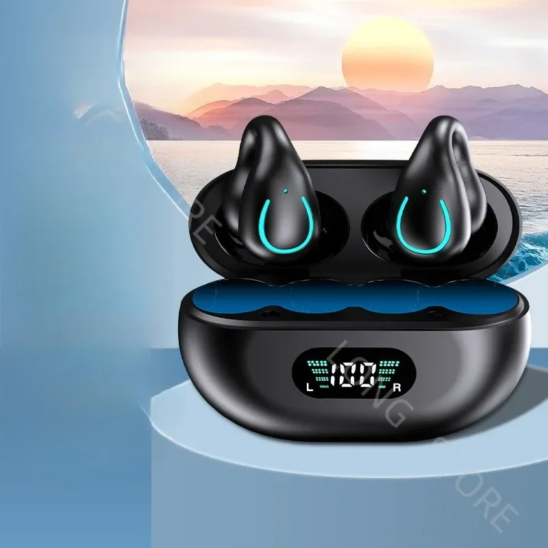 Douyin Explosive Clip-ear Bone Conduction Bluetooth Headset Q71 Non-in-ear Sports Running Special Long Battery Life