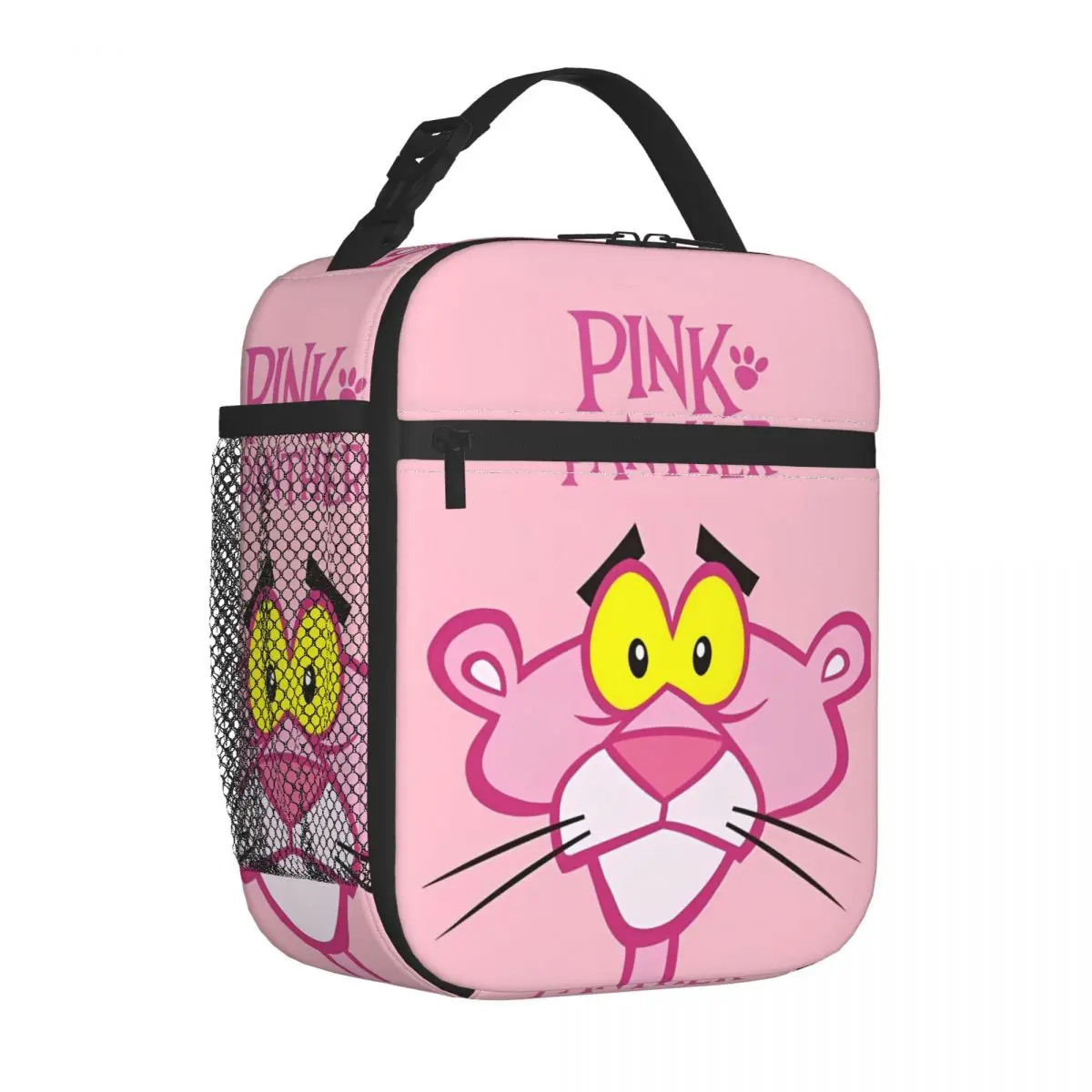 Pink Panther Insulated Lunch Bag Portable Meal Container Thermal Bag Tote Lunch Box Work Outdoor Girl Boy