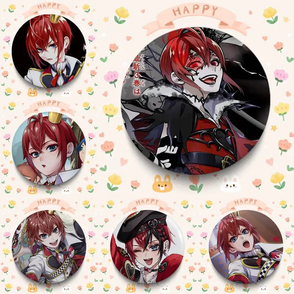 Riddle Rosehearts Anime Figure Badges 25 32 44 58 75 Mm Round Cosplay Pin Bag Decor Fans Collect Friends Gifts Brooch Souvenir