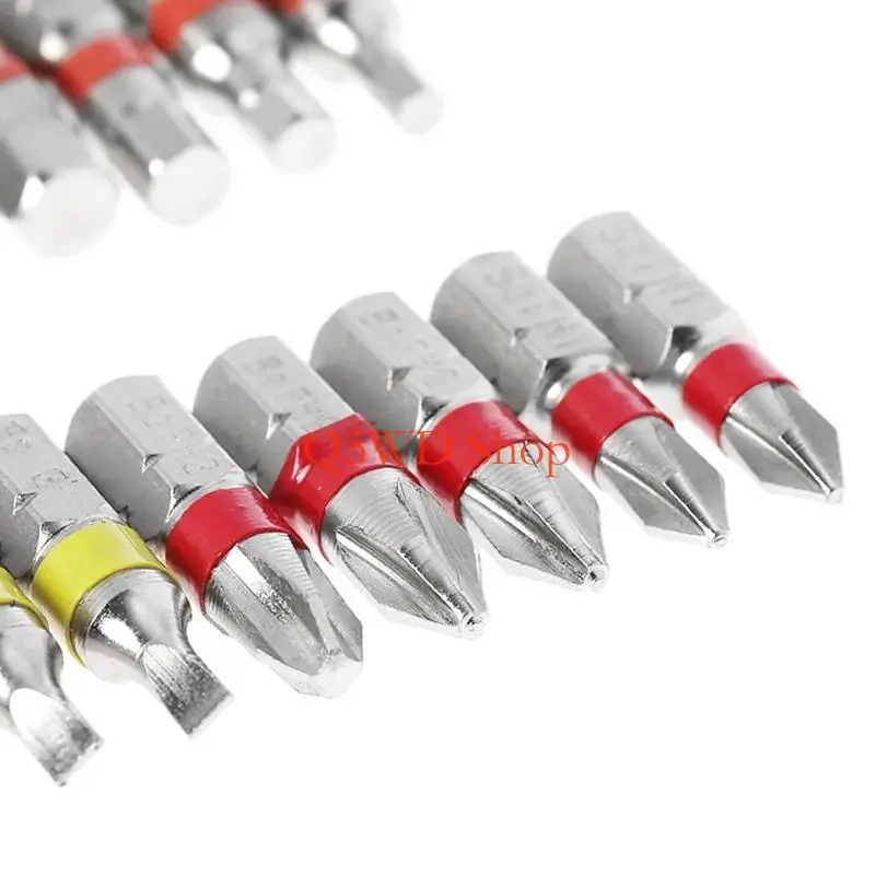 Q5WD 20 Pcs Torx Flat Screwdriver Bit Set for Head Color Coded with H