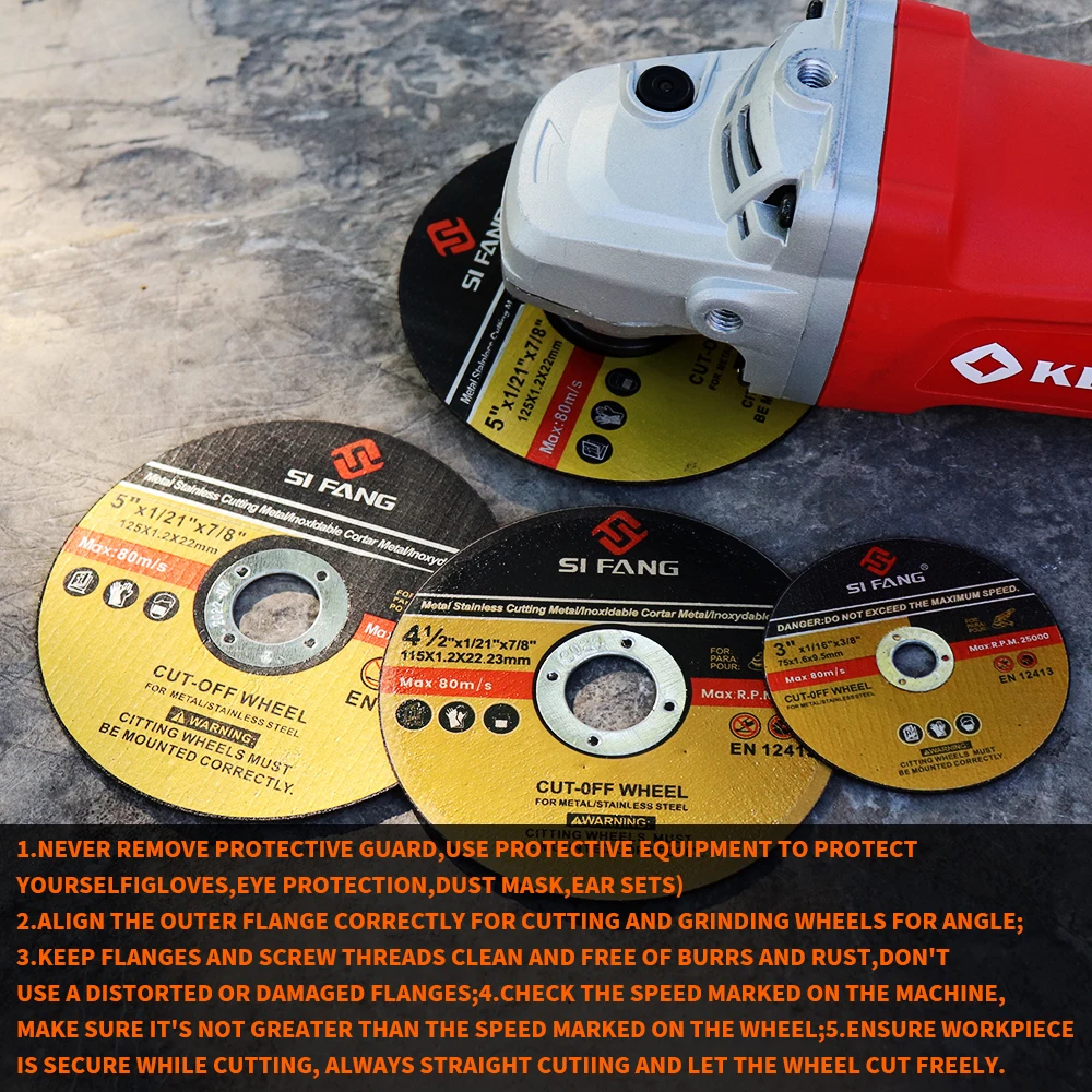 Imagem -05 - Angular Grinder Saw Blade Disco de Corte de Metal Disco de Rebolo de Resina Barra de Aço Ferramenta de Corte de Madeira 125 mm