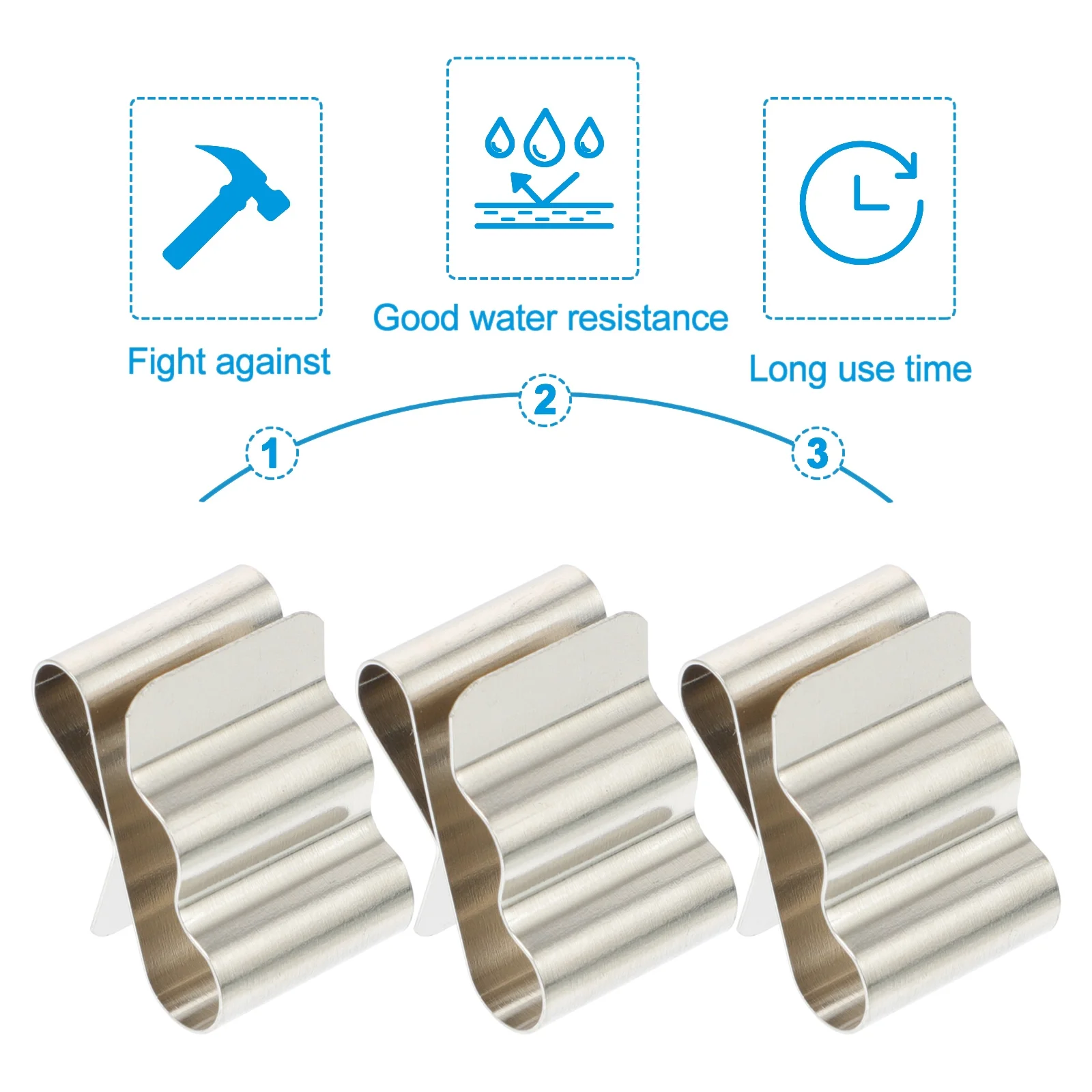 

Wire Clips for Solar Panels 50pcs Photovoltaic Cable Clamps Spring Fasteners Electric Wire Fixing Trailer Frame Clamp