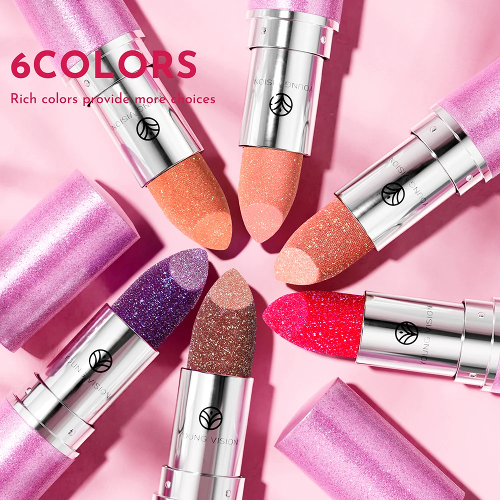 Multi-Color Non-stick Cup Matte Lipstick Flash Lasting Easy Color Diamond Lipstick Dark Halloween Look - view 4