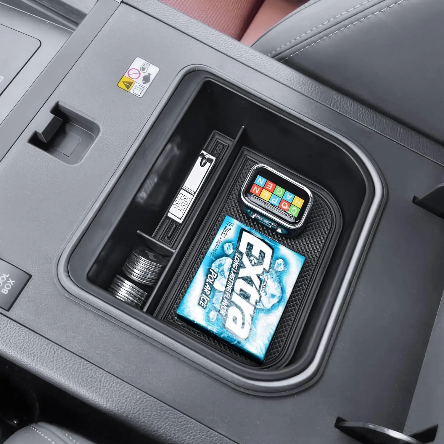 

TACOBRO Center Console Organizer Tray For 2024 2025 Toyota Land Cruiser Prado 250/Lexus GX550 Accessories Armrest Storage Tray